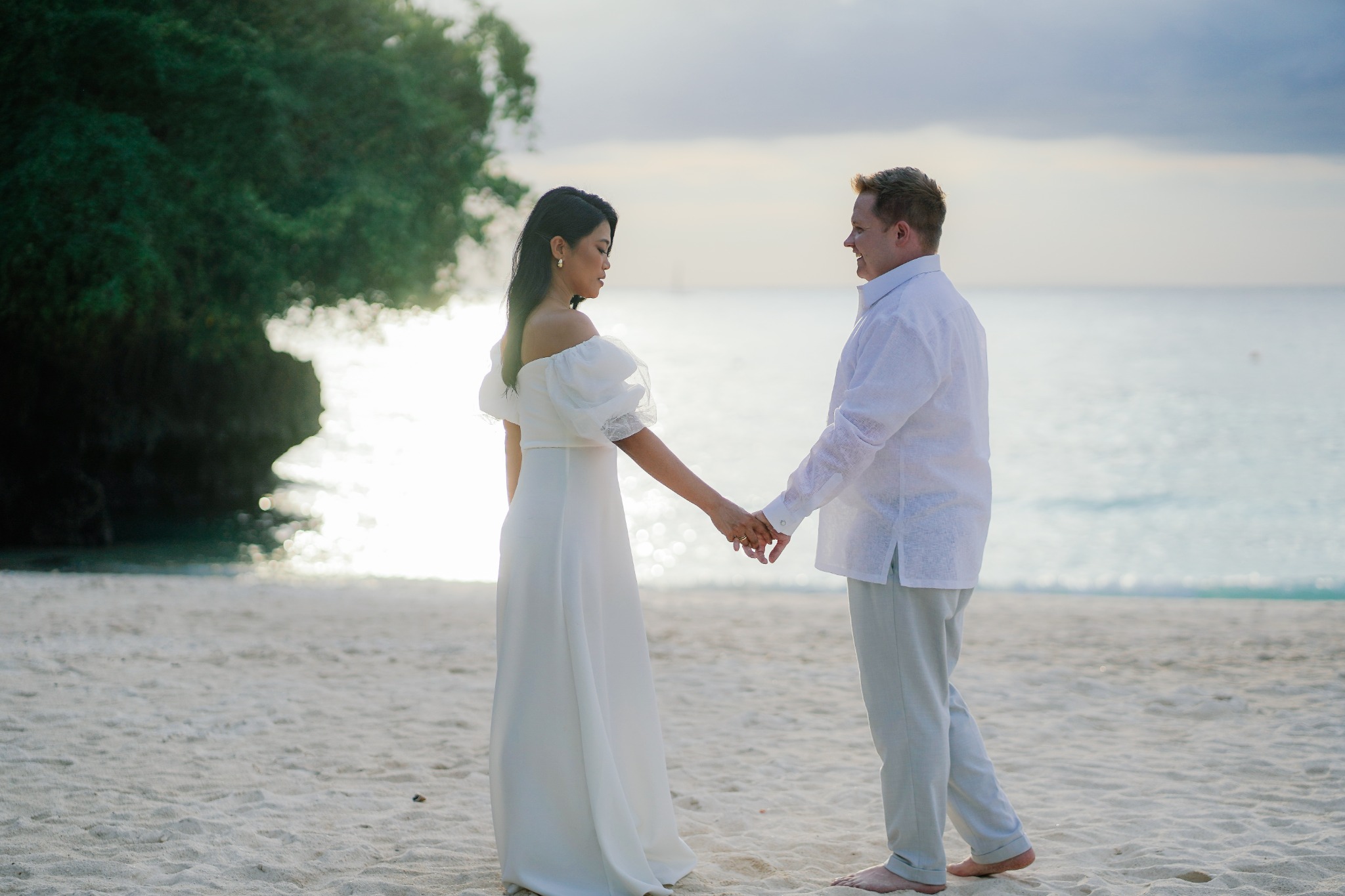 Jenny and Elliot on the beach